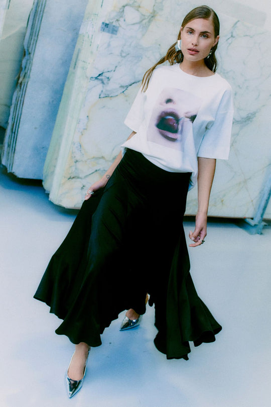 CMMUSE - T-SHIRT I RÅHVID