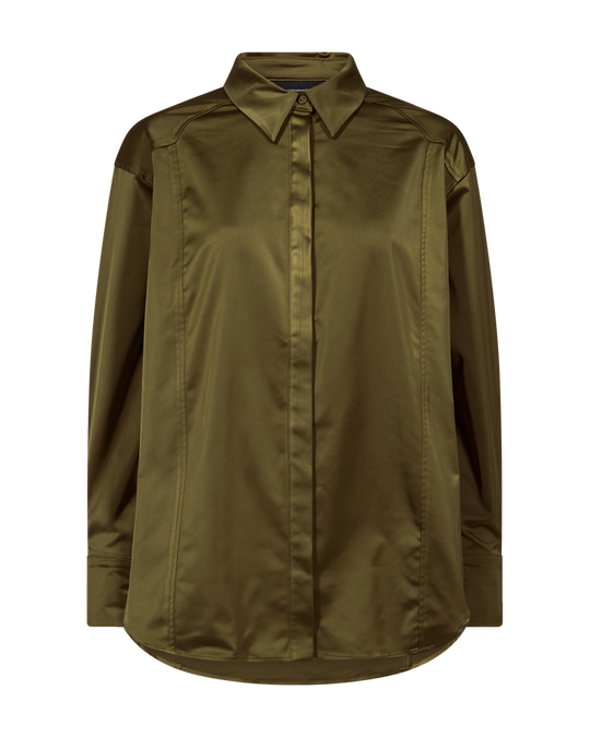 CMTINO - SKJORTE I KHAKIGRØN