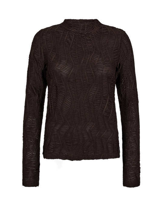 CMJERI - BLUSE I BRUN