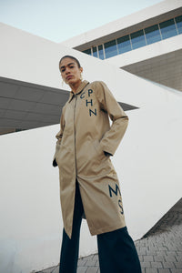 CMPLOT - FRAKKE MED LOGO I BEIGE