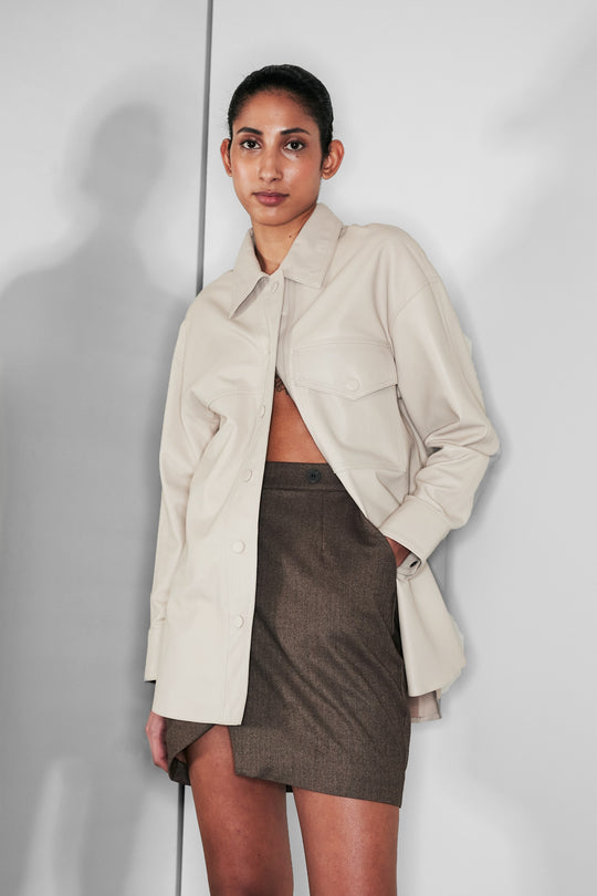 CMROYAL-SKJORTE I BEIGE