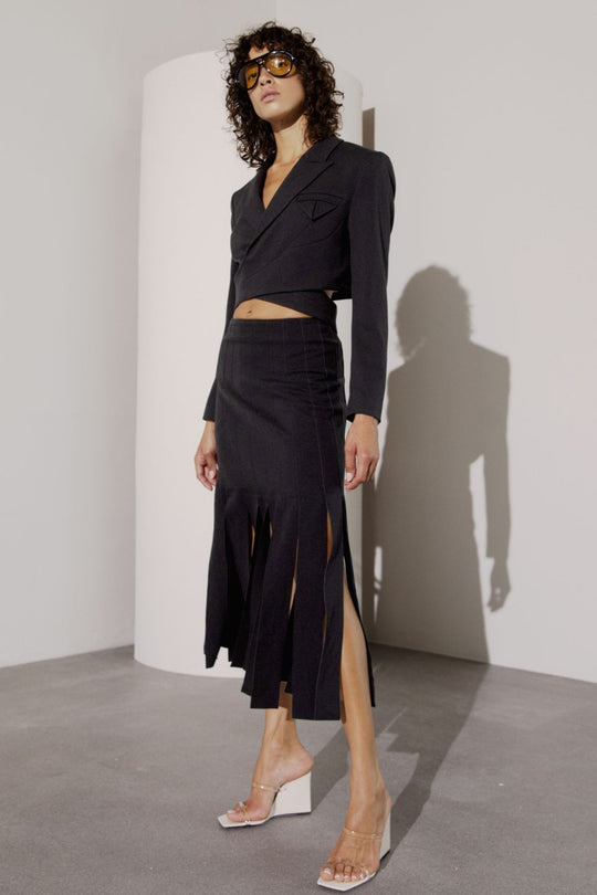 CMTAILOR - KORT BLAZER I SORT