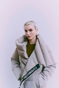 CMTICCO - VATTERET DUNFRAKKE I BEIGE