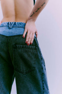 CMCHARLEE - DENIMJEANS I SORT OG BLÅ