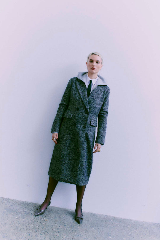 CMYAN - FRAKKE I SORT,RÅHVID