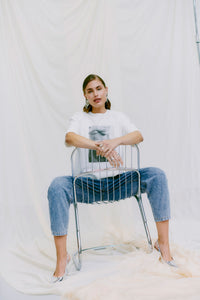 CMJEYCCE - HØJTALJEDE JEANS I BLÅ