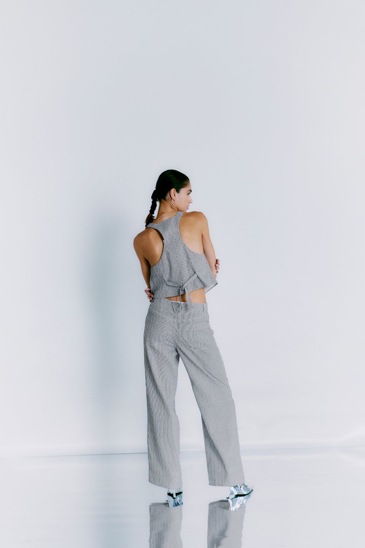 CMEMILY - VEST I SORT OG HVID