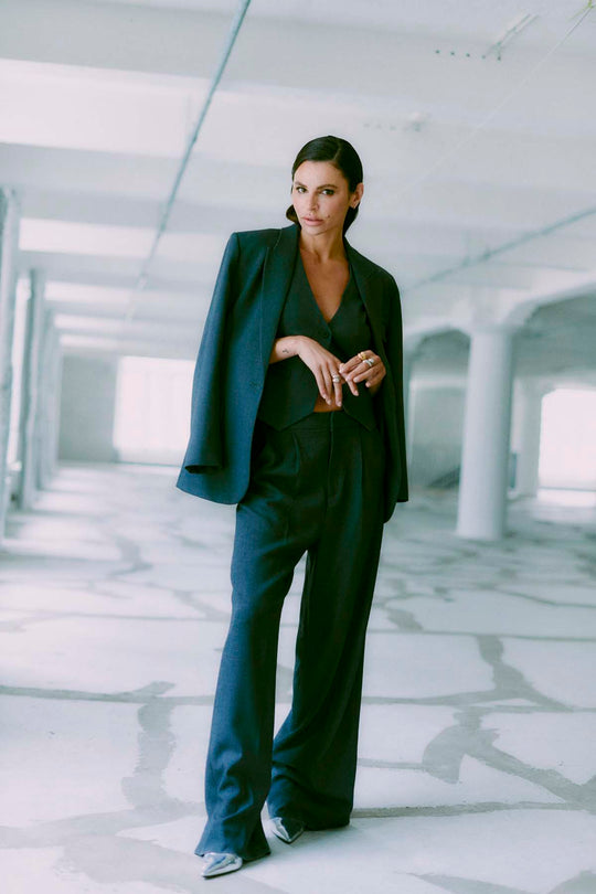 CMTAILOR - BUKSER MED VIDDE I GRÅ