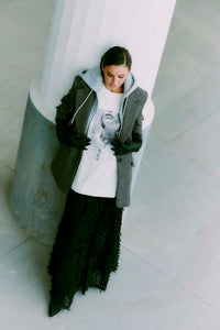 CMWOO - HOODIE-JAKKE I SORT