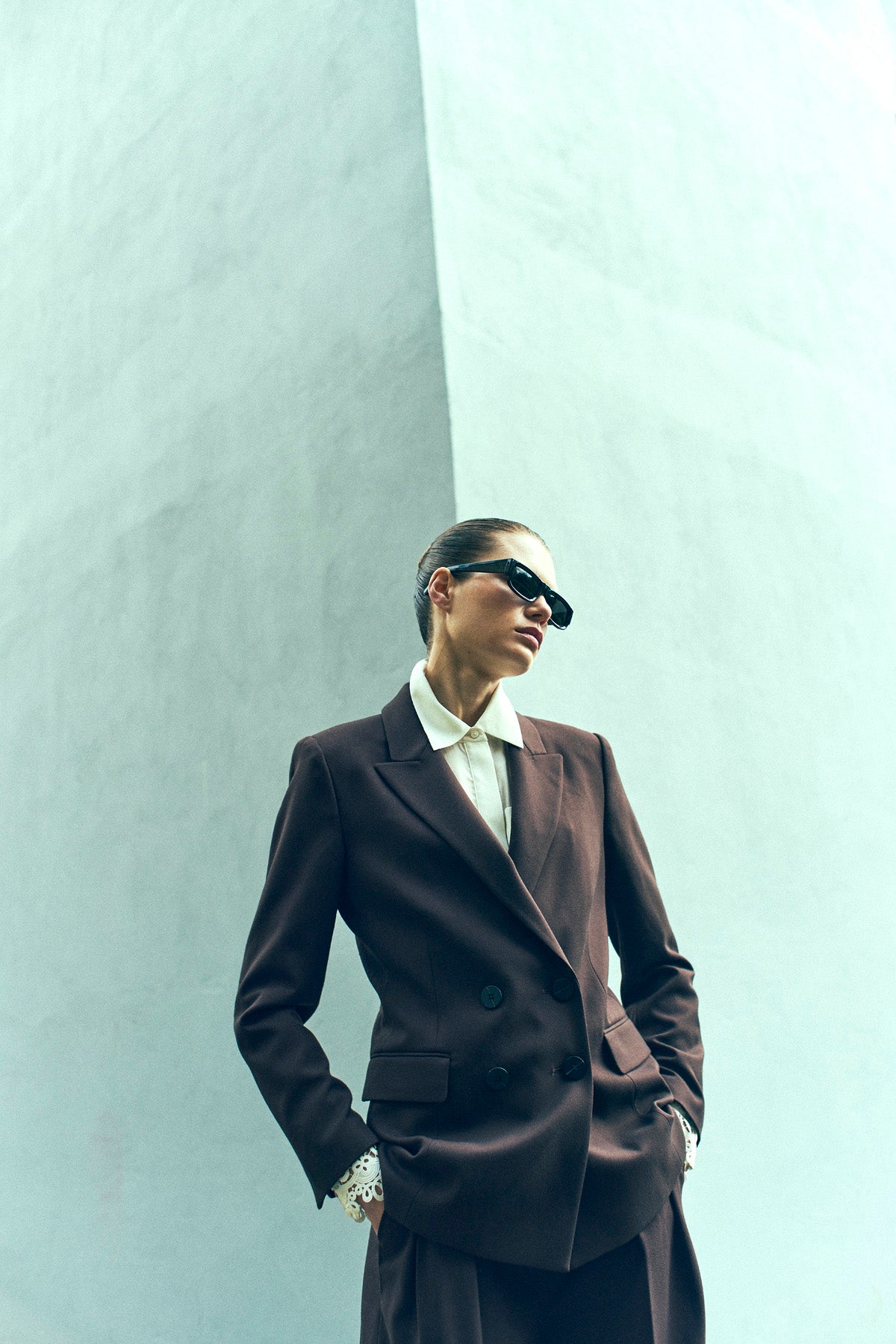 CMTAILOR - BLAZER I BRUN