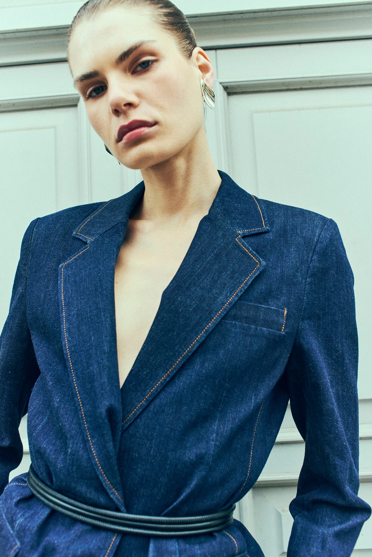 CMJEAN - DENIM BLAZER I BLÅ