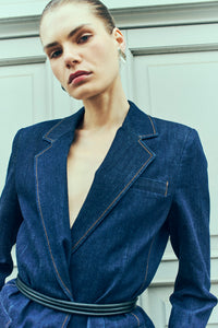 CMJEAN - DENIM BLAZER I BLÅ