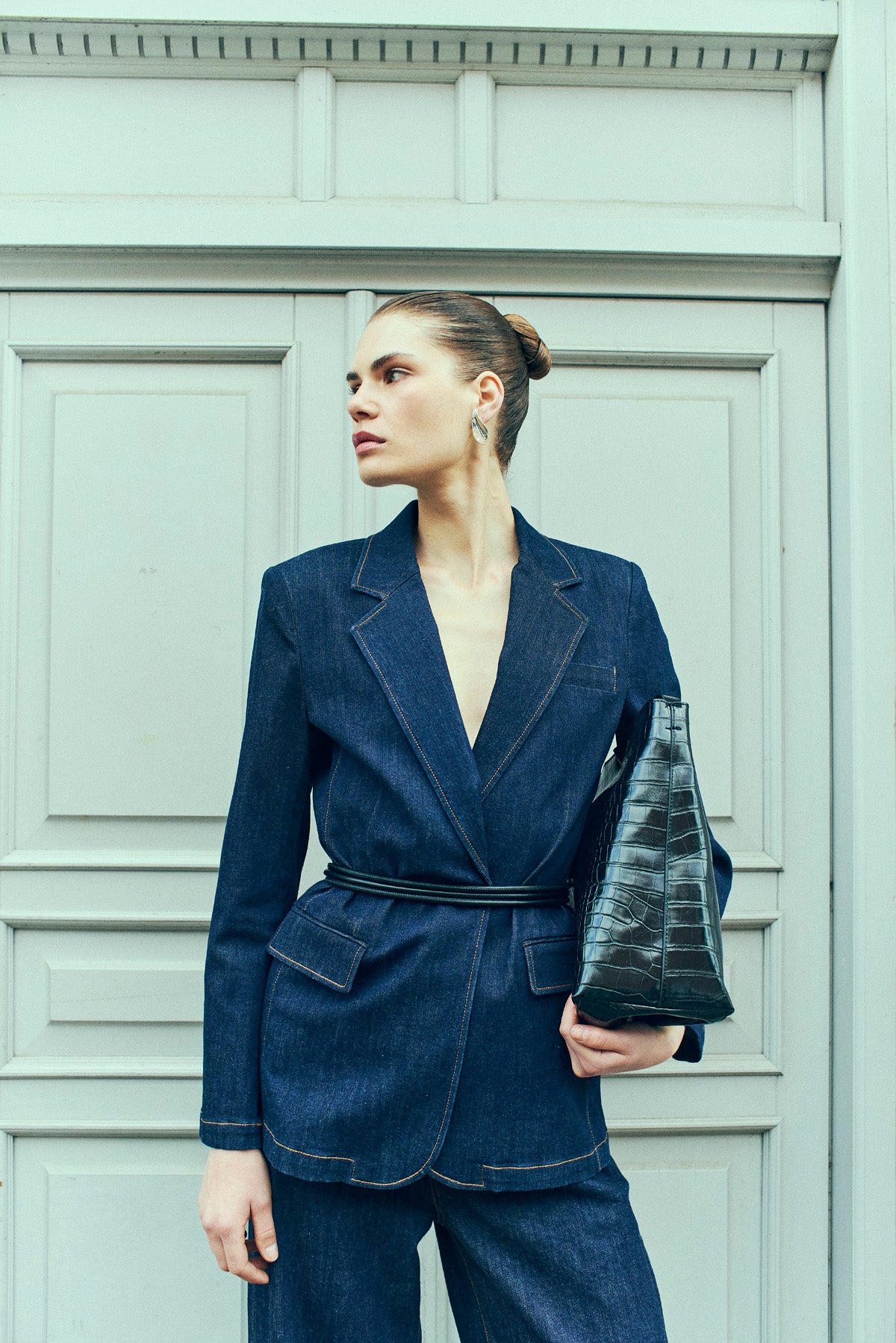 CMJEAN - DENIM BLAZER I BLÅ