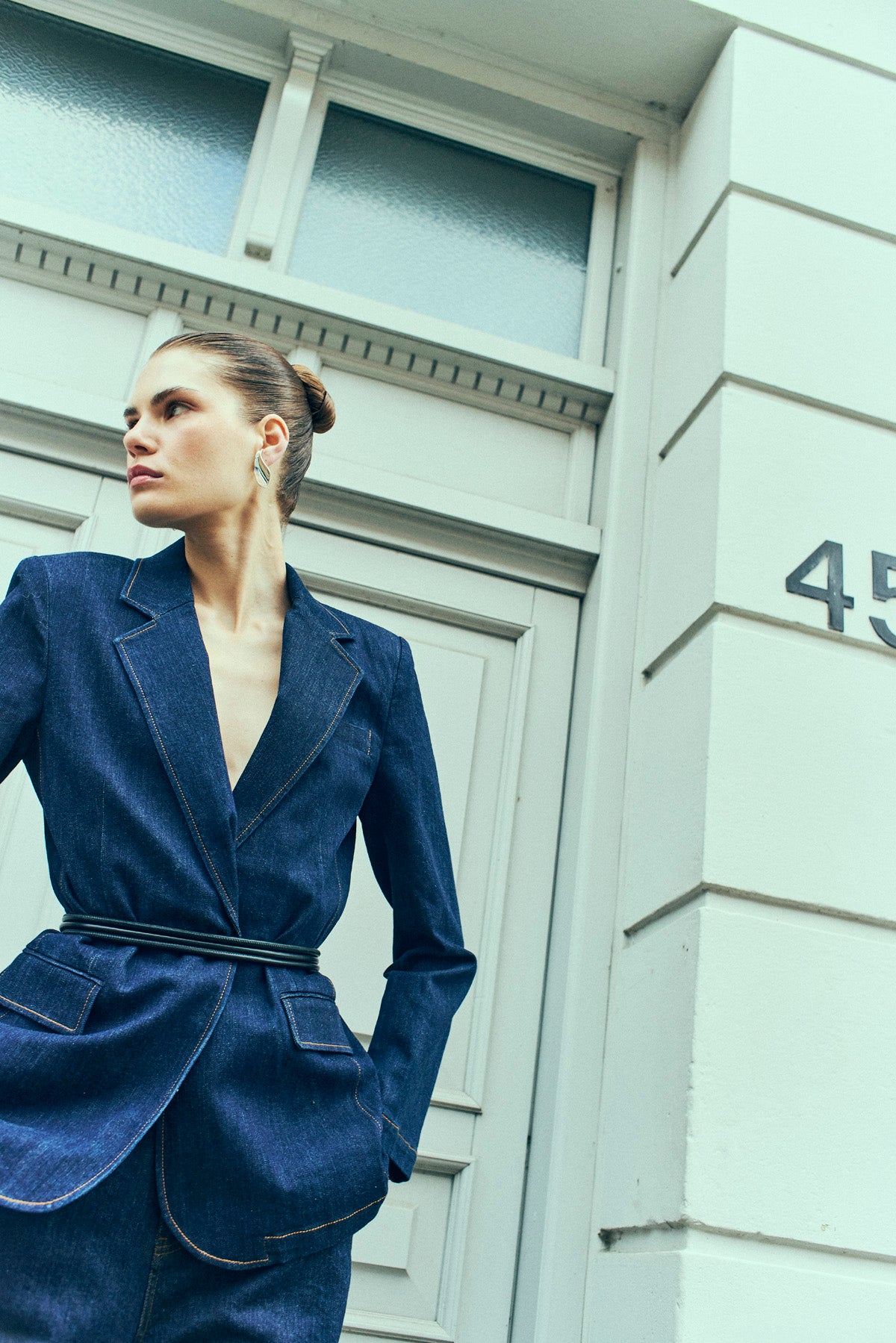 CMJEAN - DENIM BLAZER I BLÅ