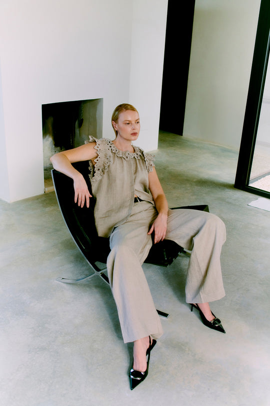 CMNATULI - HØRBUKSER I BEIGE