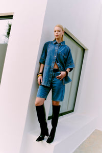 CMJEYCCE - DENIM SKJORTE I BLÅ