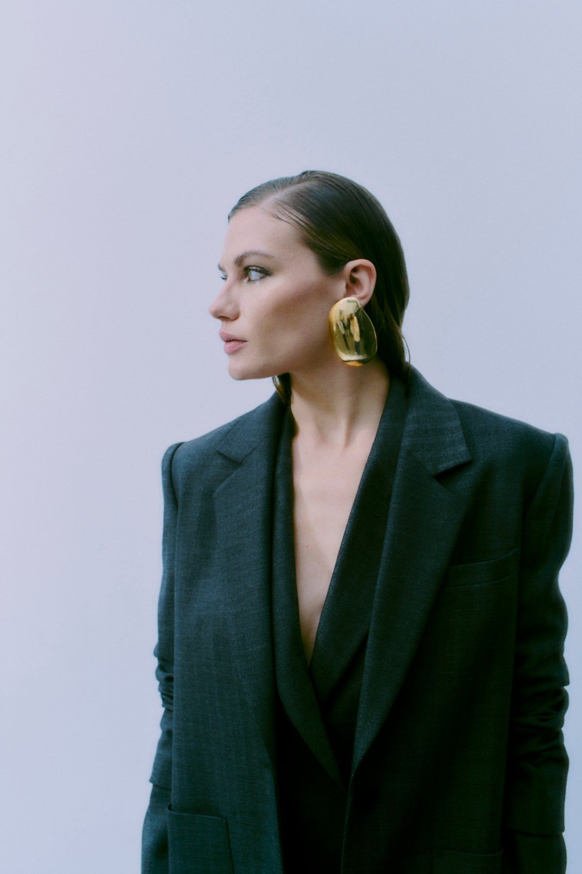CMTAILOR - BLAZER I GRÅ OG SORT