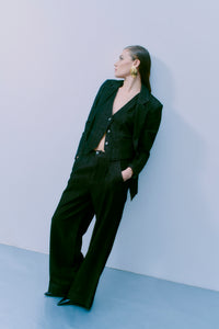 CMJEAN - DENIMBLAZER I SORT