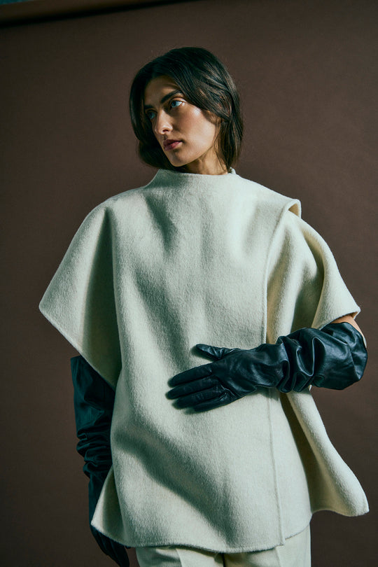 CMWOON - OVERSIZED KAPPE I BEIGE