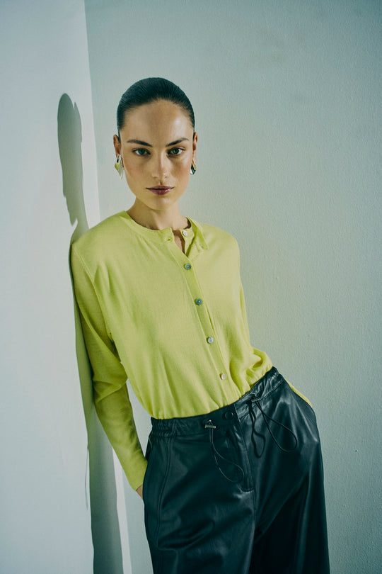 CMMARINO - CARDIGAN I GUL