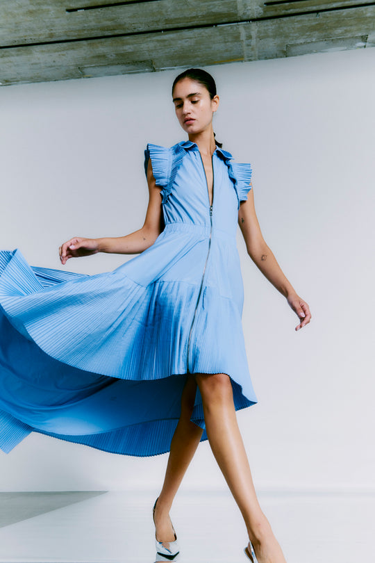 CMPLEAT - KJOLE MED LYNLÅS I BLÅ