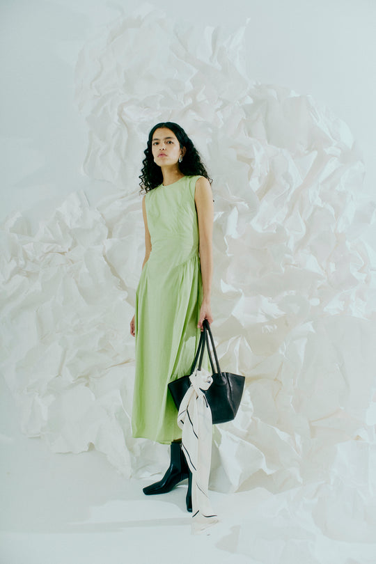 CMPOPPI - KJOLE MED ÅBEN RYG I GRØN