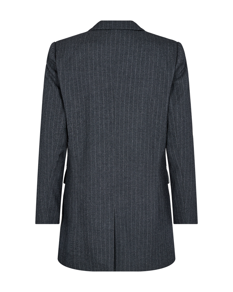 CMTAILOR - LANG PINSTRIPE BLAZER I GRÅ