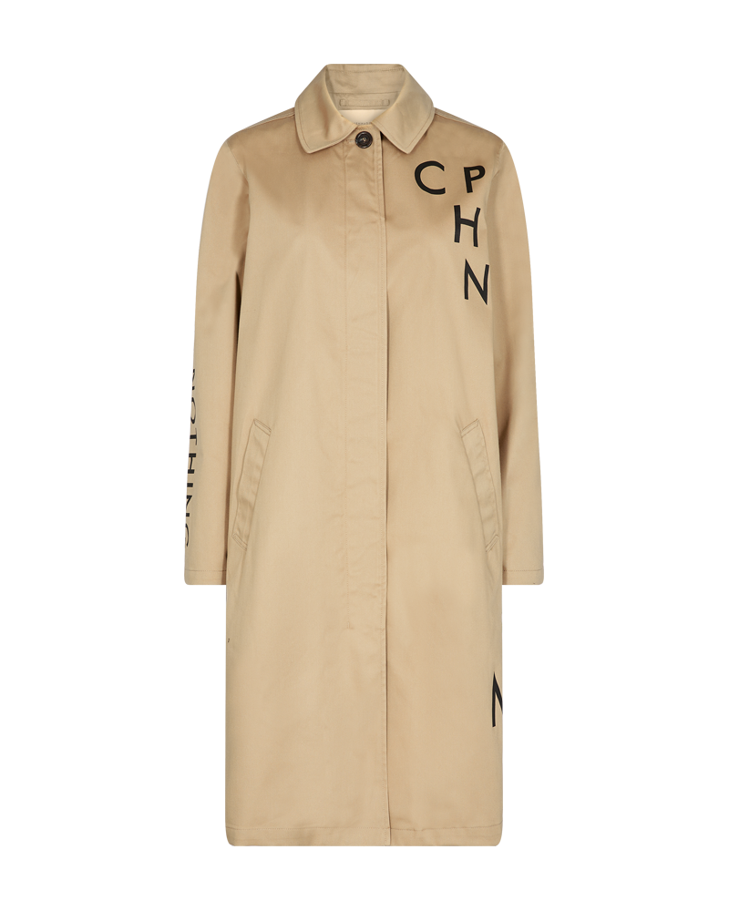 CMPLOT - FRAKKE MED LOGO I BEIGE