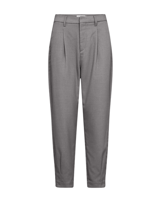 CMTAILOR - HØJTALJEDE ANKELBUKSER I GRÅ