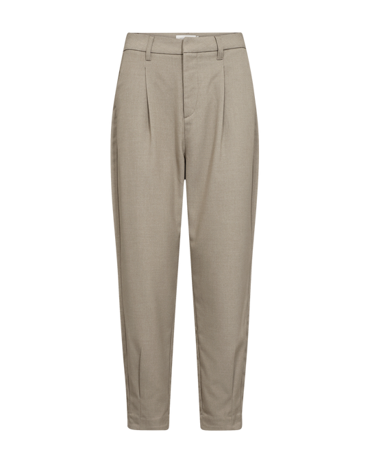 CMTAILOR - HØJTALJEDE ANKELBUKSER I SAND