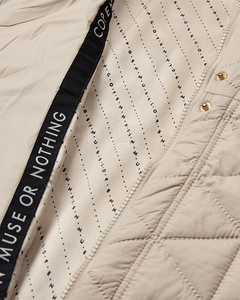 CMNET - KORT VATTERET VEST I BEIGE