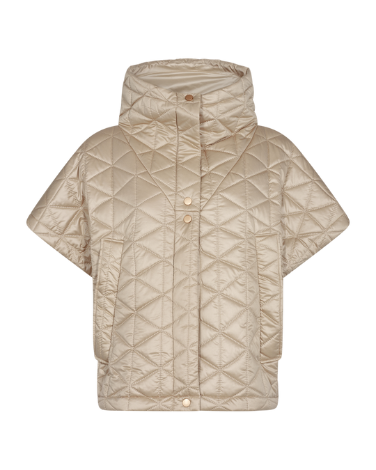 CMNET - KORT VATTERET VEST I BEIGE
