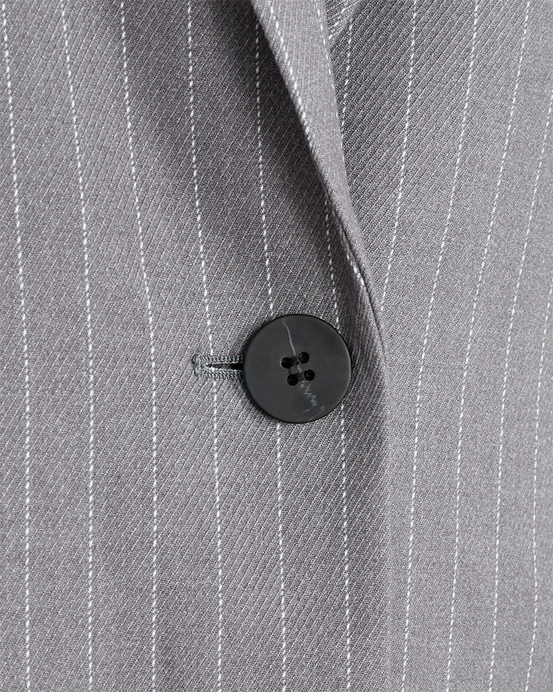 CMTAILOR - LANG BLAZER I GRÅ