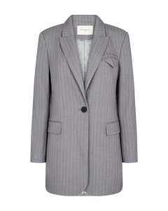 CMTAILOR - LANG BLAZER I GRÅ