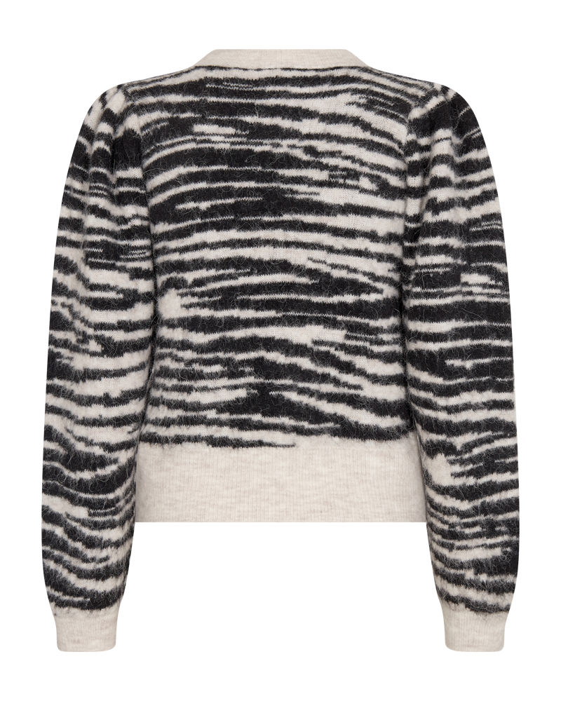 CMIBRA - STRIKKET CARDIGAN I GRÅ