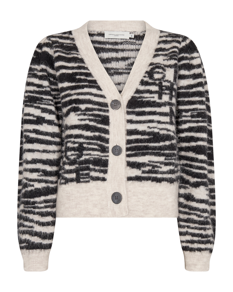 CMIBRA - STRIKKET CARDIGAN I GRÅ