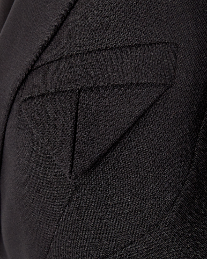 CMTAILOR - KORT BLAZER I SORT