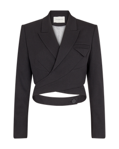 CMTAILOR - KORT BLAZER I SORT