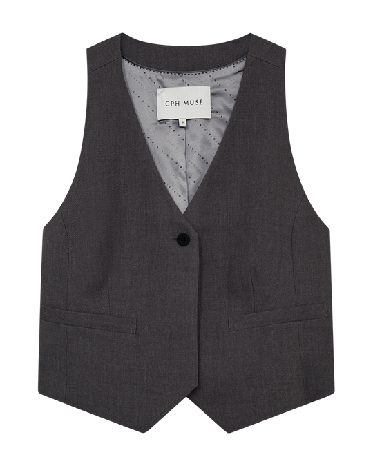 CMTAILOR - VEST I GRÅ