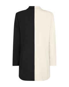 CMTAILOR - LANG BLAZER I GRÅ,RÅHVID