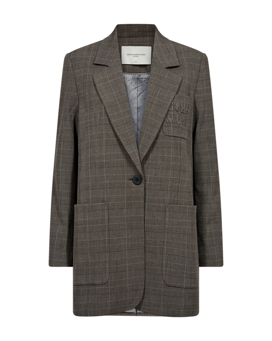 CMTAILOR - TERNET BLAZER I SORT,RÅHVID