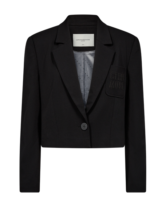 CMTAILOR  - KORT BLAZER I SORT
