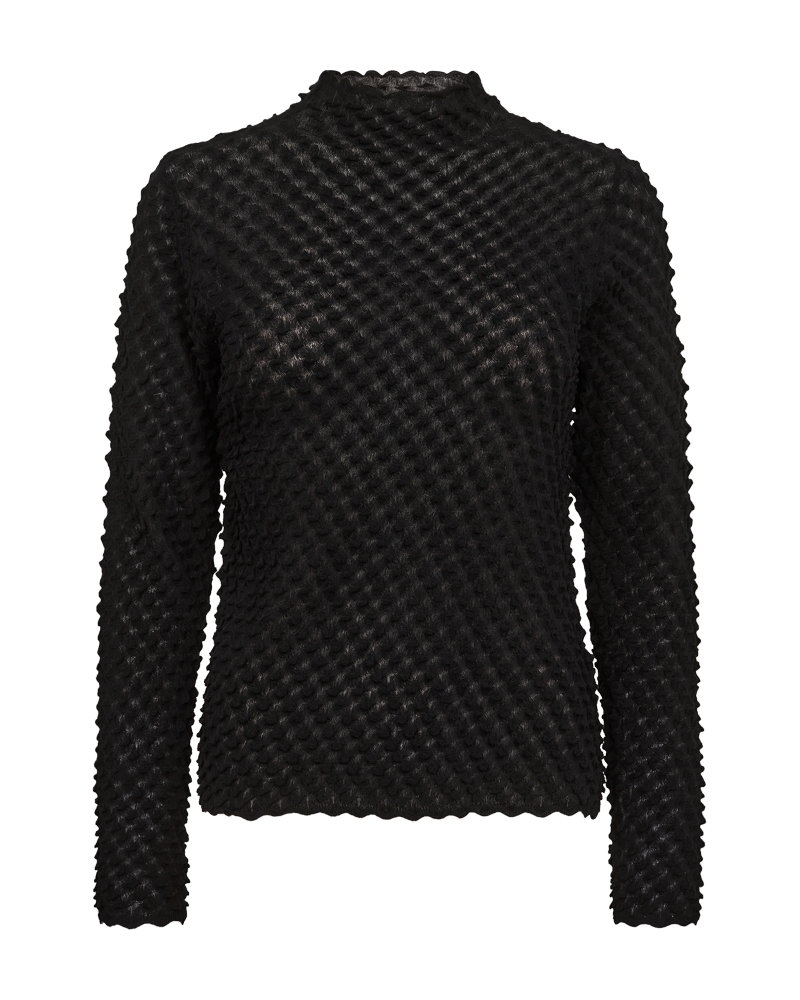CMNATACHA - TRANSPARENT PULLOVER I SORT