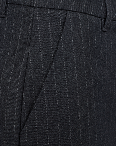CMTAILOR - PINSTRIPE VIDDE BUKSER I GRÅ