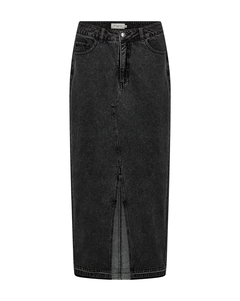 CMCHARLEE - LANG DENIM NEDERDEL I SORT