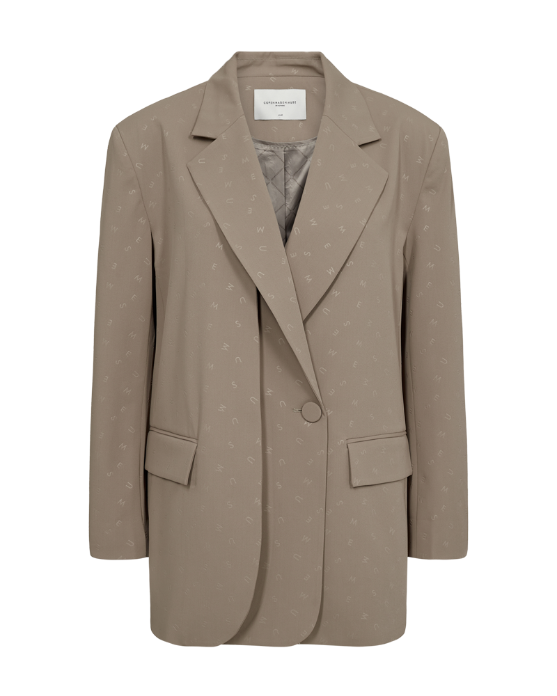 CMDAN - MØNSTRET BLAZER I BEIGE