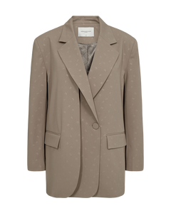 CMDAN - MØNSTRET BLAZER I BEIGE