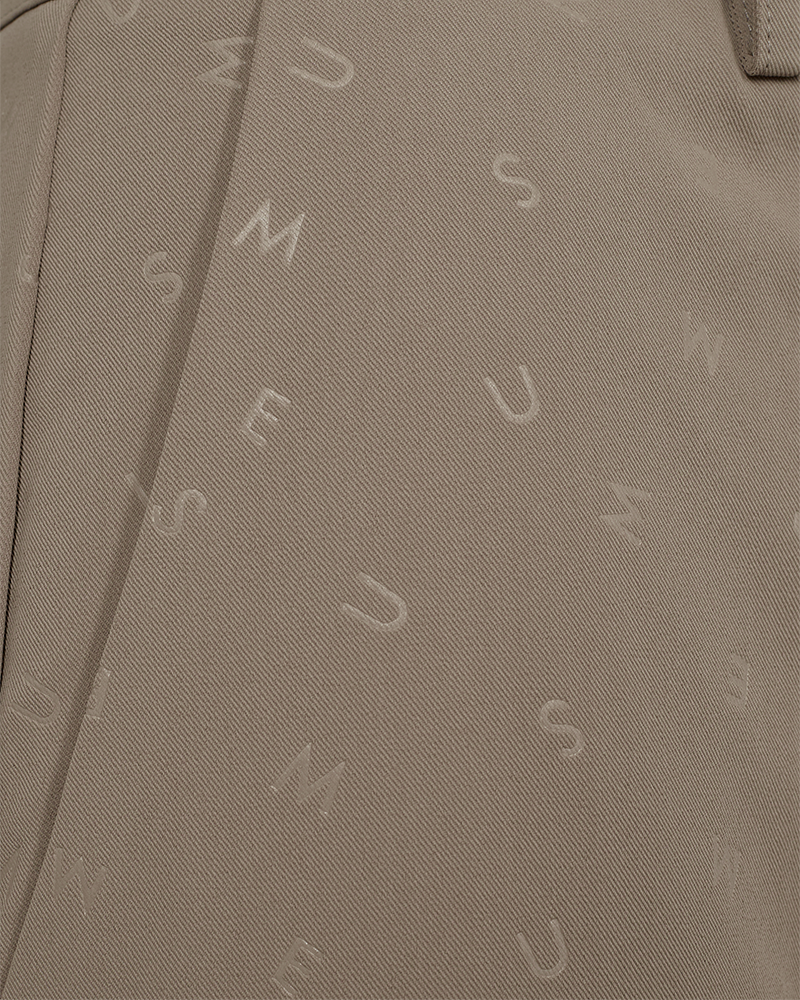 CMDAN - MØNSTREDE BUKSER I BEIGE