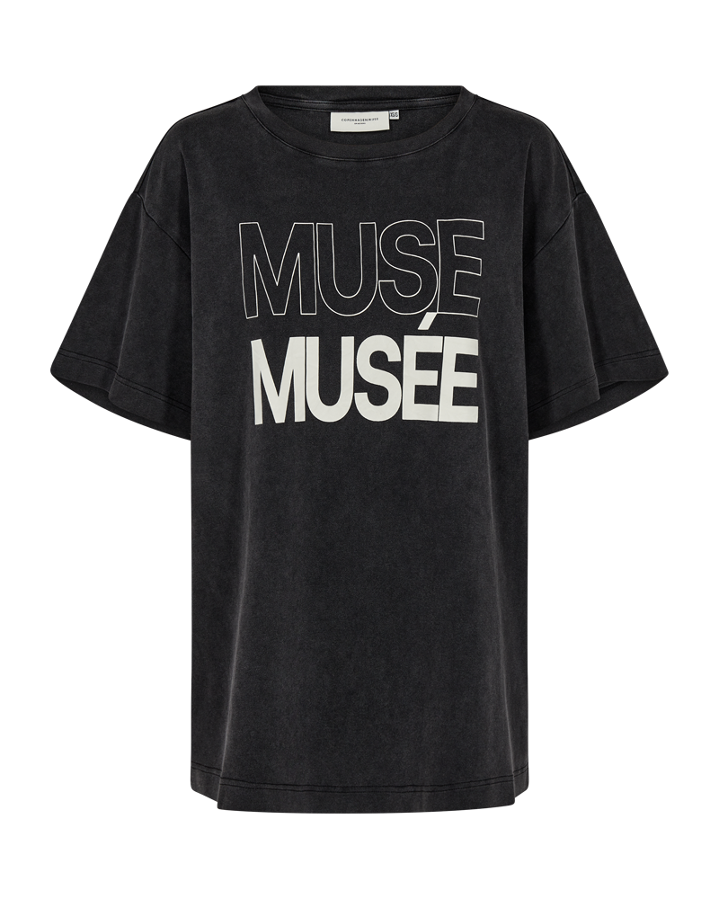 CMMUSE - LOGO TEE I GRÅ