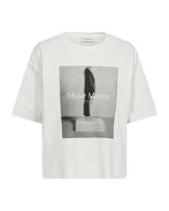 CMMUSE - T-SHIRT I RÅHVID